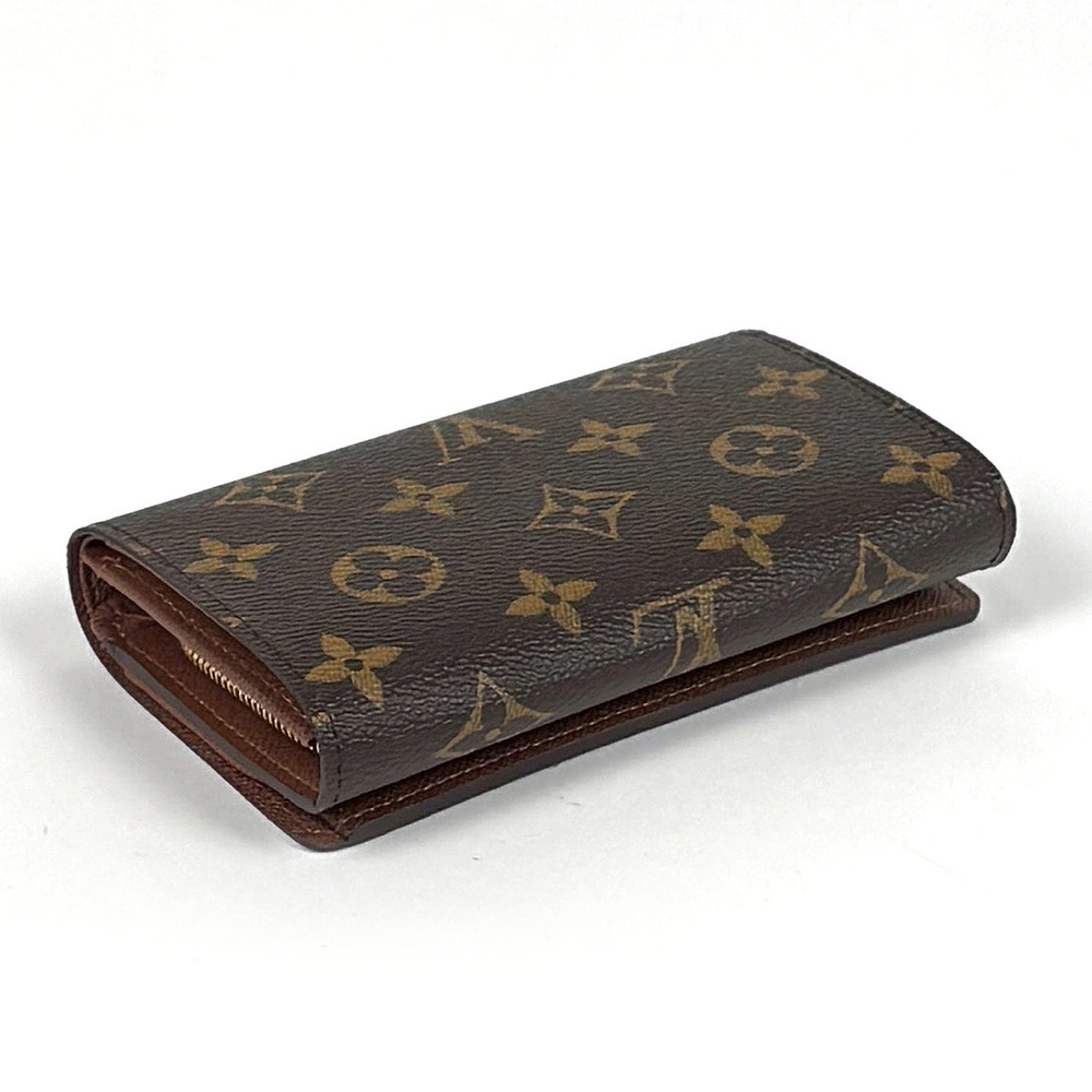 Louis Vuitton Monnaie fold Porte Brown Billet Monogram Wallet Bi Tresor